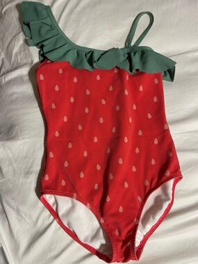 Mini Boden Watermelon Swimsuit 8/9 years